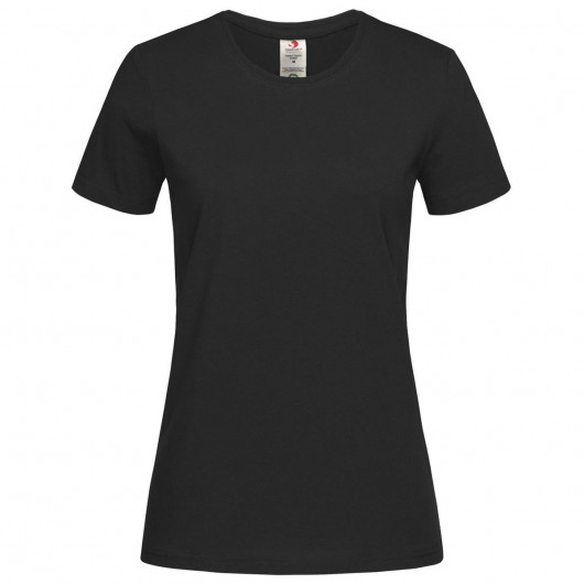 Womens Classic-T Organic Crew Neck Black Opal